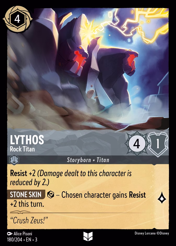 Lythos - Rock Titan 3-180 Lorcana card