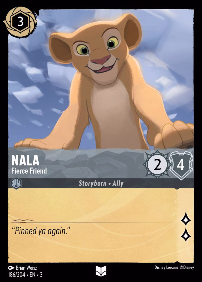 Nala - Fierce Friend 3-186 Lorcana card