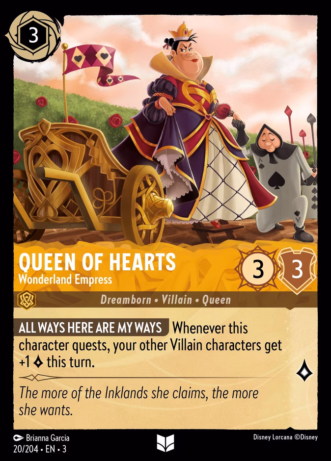 Queen of Hearts - Wonderland Empress 3-20 Lorcana card