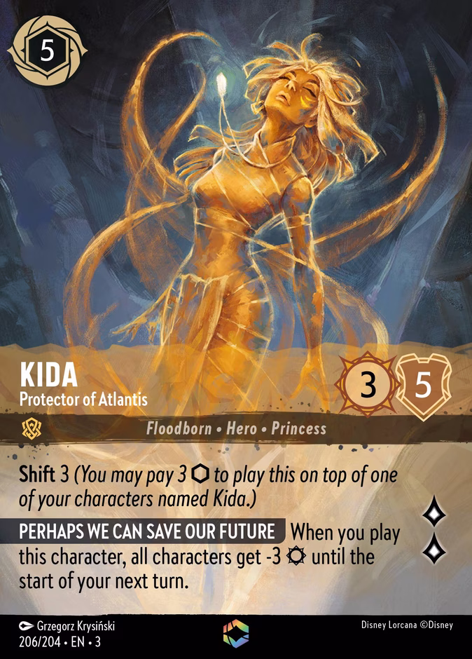 Kida - Protector of Atlantis 3-206 Lorcana card