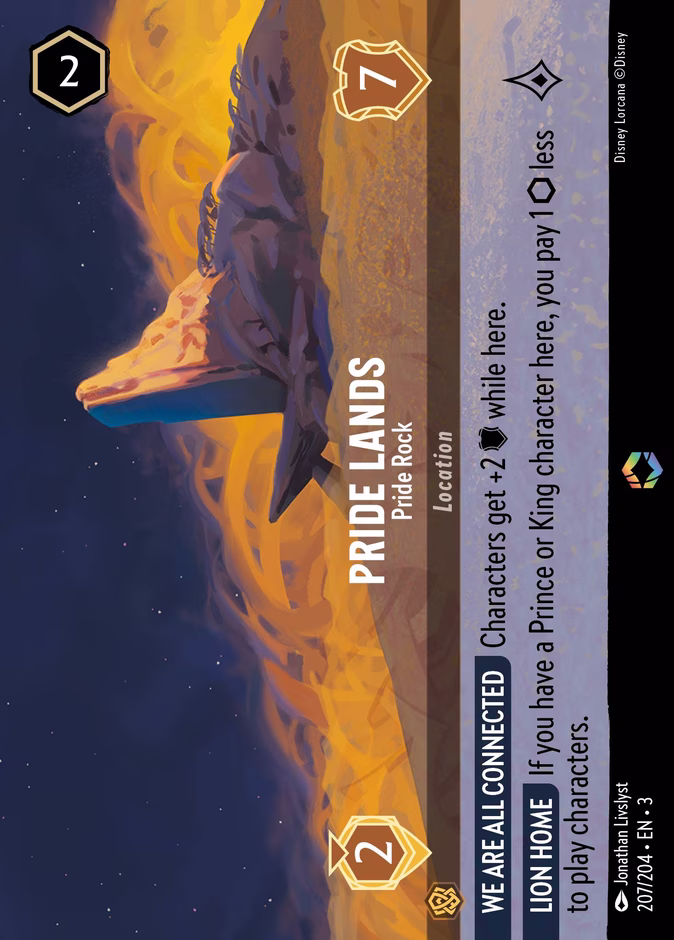 Pride Lands - Pride Rock 3-207 Lorcana card
