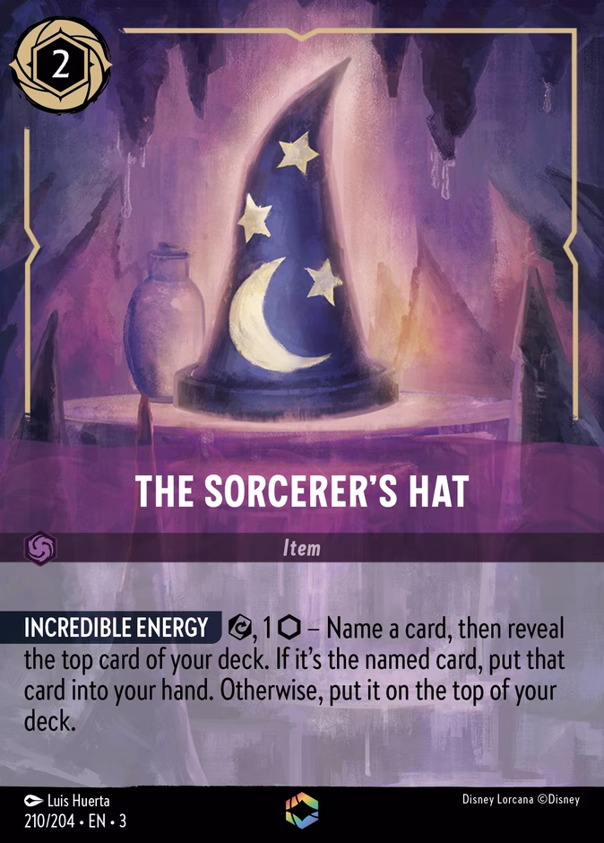 The Sorcerer's Hat 3-210 Lorcana card