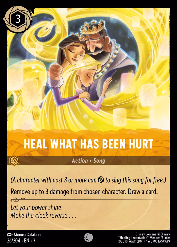 Heal What Has Been Hurt 3-26 Lorcana card