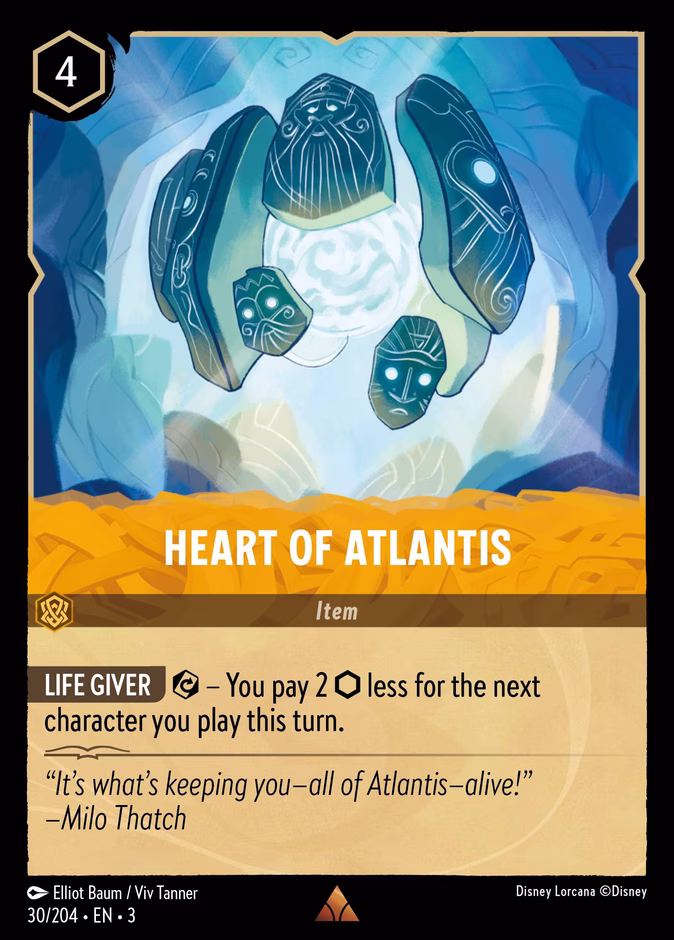 Heart of Atlantis 3-30 Lorcana card