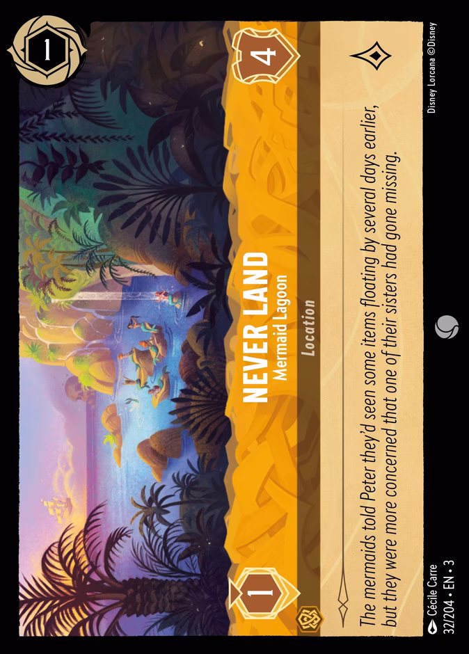 Never Land - Mermaid Lagoon 3-32 Lorcana card