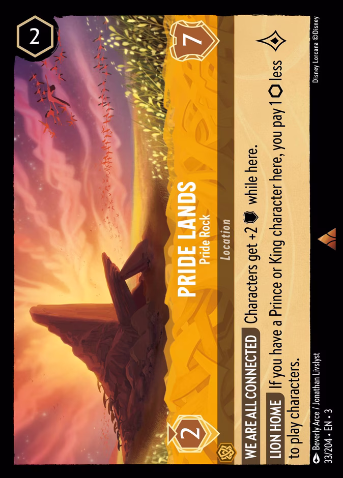 Pride Lands - Pride Rock 3-33 Lorcana card