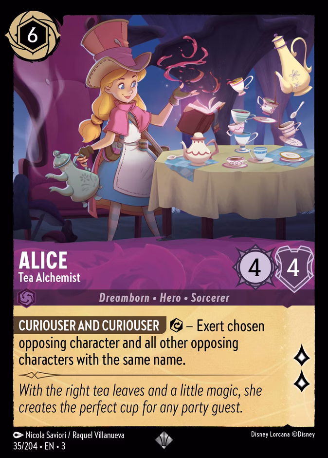 Alice - Tea Alchemist 3-35 Lorcana card
