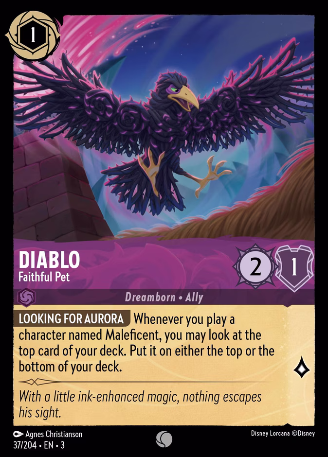 Diablo - Faithful Pet 3-37 Lorcana card