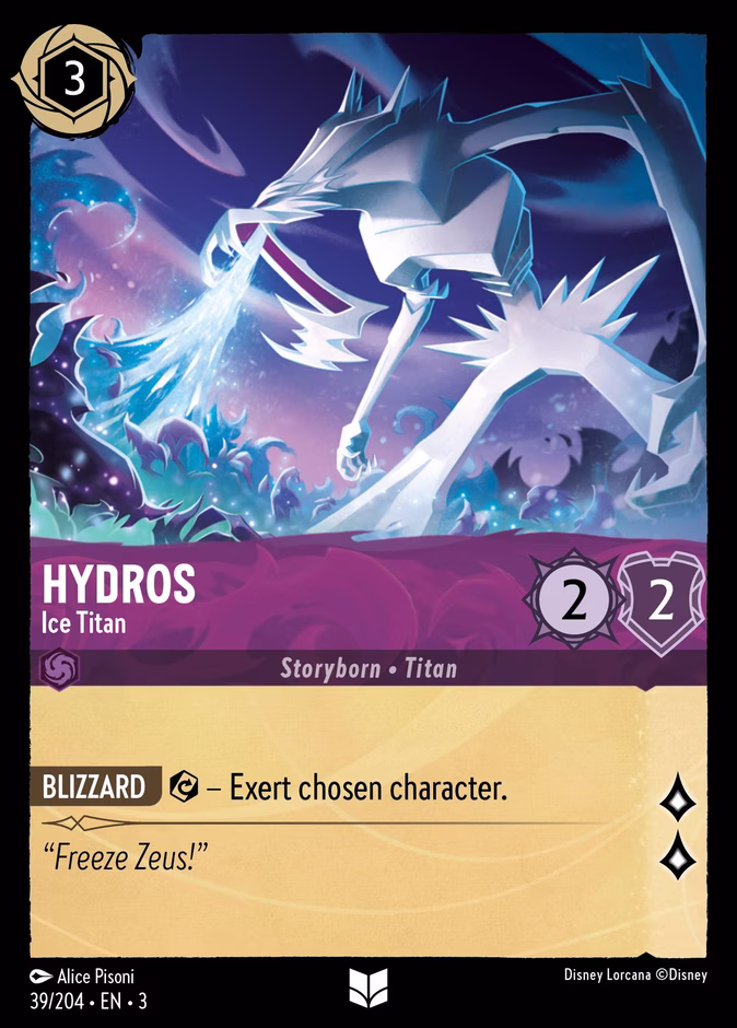 Hydros - Ice Titan 3-39 Lorcana card