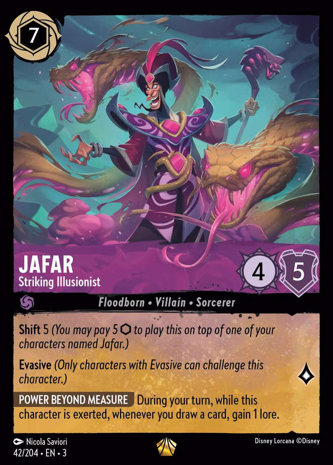Jafar - Striking Illusionist 3-42 Lorcana card