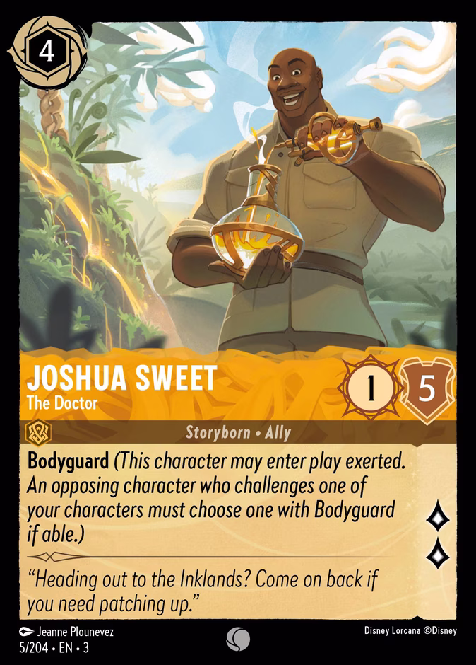 Joshua Sweet - The Doctor 3-5 Lorcana card