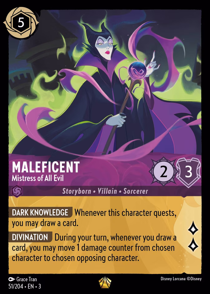 Maleficent - Mistress of All Evil 3-51 Lorcana card