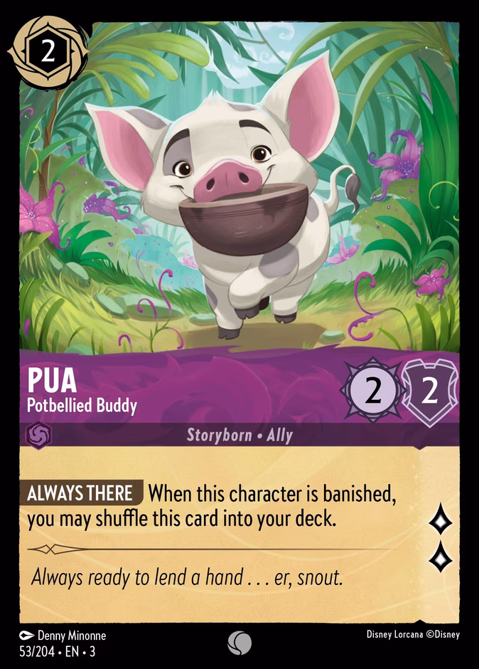 Pua - Potbellied Buddy 3-53 Lorcana card