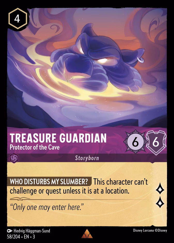 Treasure Guardian - Protector of the Cave 3-58 Lorcana card