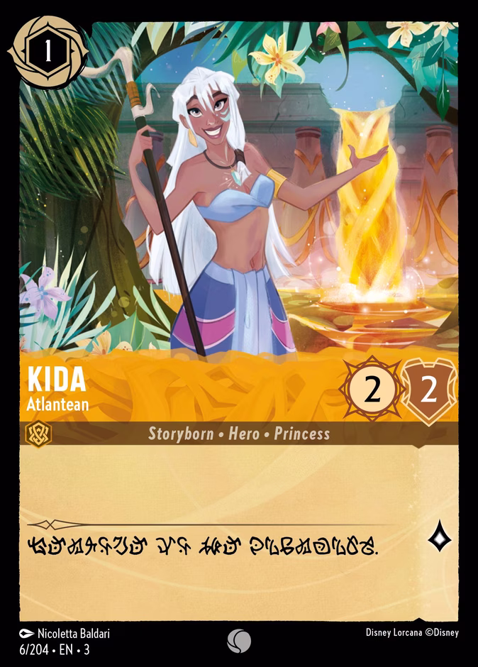 Kida - Atlantean 3-6 Lorcana card