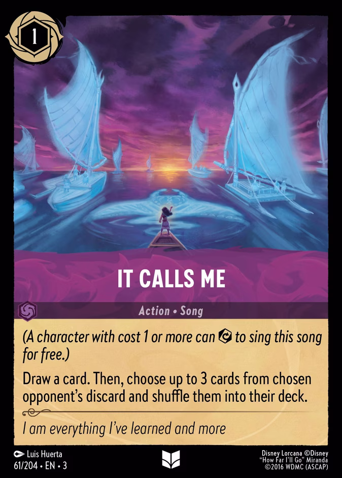 It Calls Me 3-61 Lorcana card