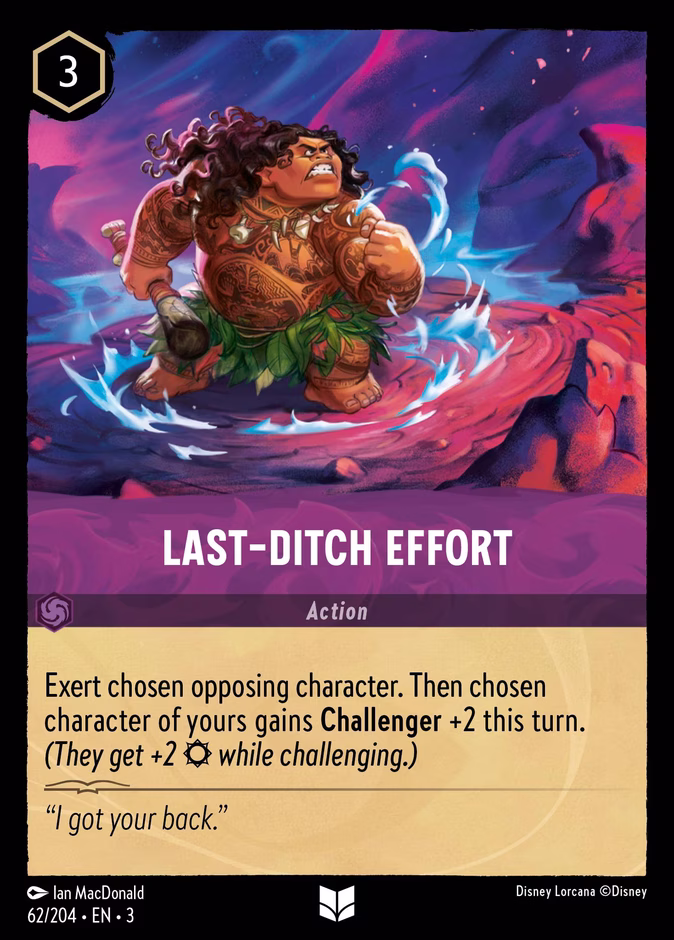 Last-Ditch Effort 3-62 Lorcana card