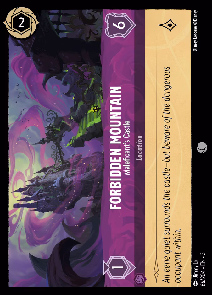 Forbidden Mountain - Maleficent's Castle 3-66 Lorcana card