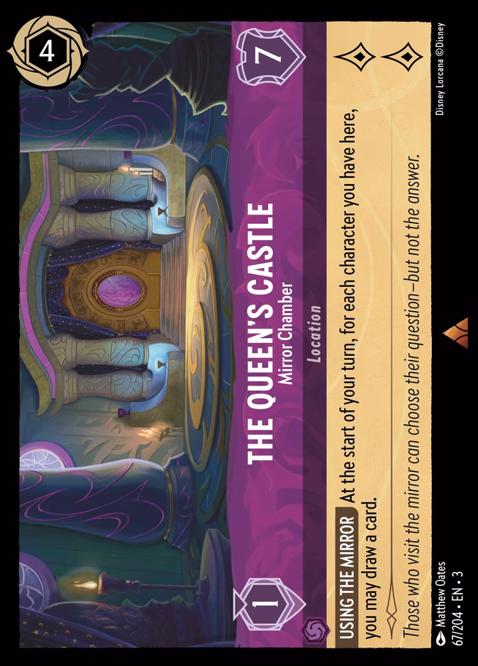 The Queen's Castle - Mirror Chamber 3-67 Lorcana card