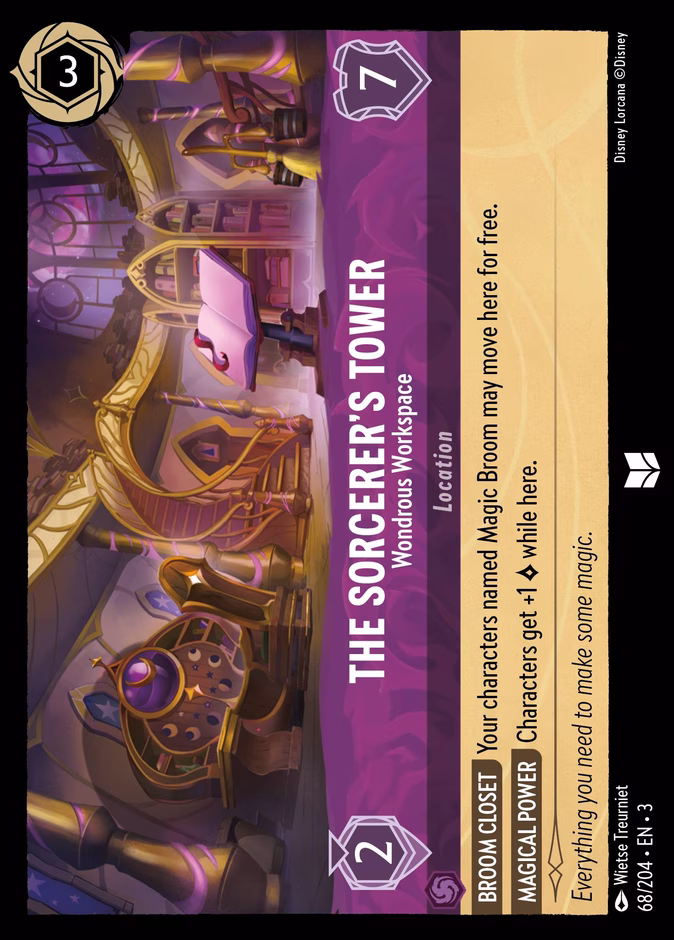 The Sorcerer's Tower - Wondrous Workspace 3-68 Lorcana card