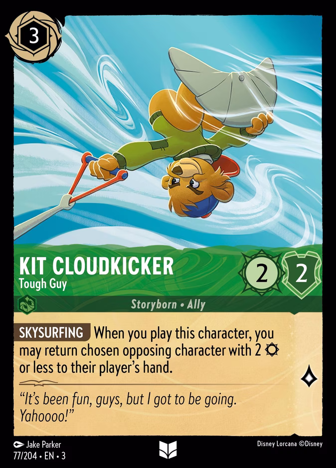 Kit Cloudkicker - Tough Guy 3-77 Lorcana card