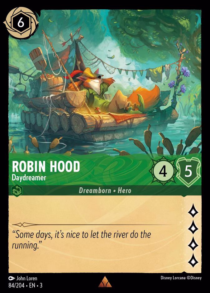 Robin Hood - Daydreamer 3-84 Lorcana card