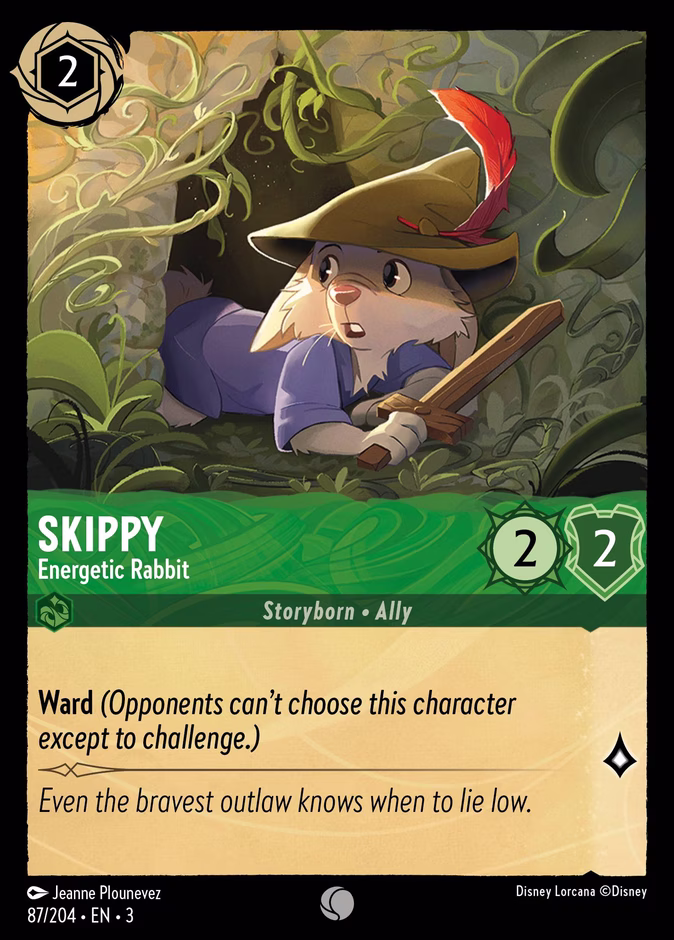 Skippy - Energetic Rabbit 3-87 Lorcana card