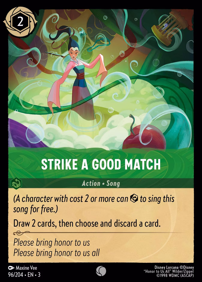 Strike a Good Match 3-96 Lorcana card