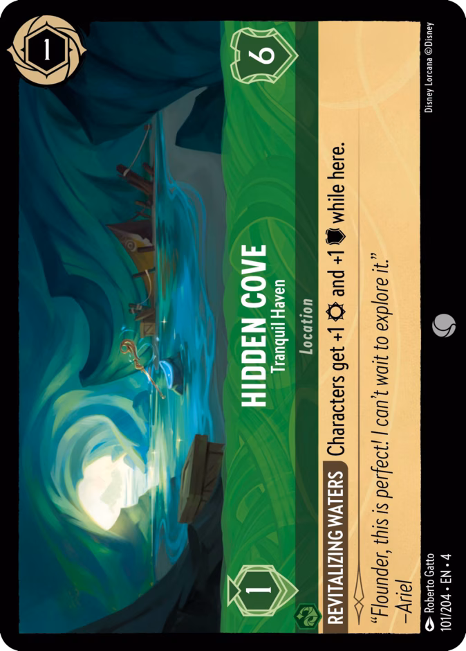 Hidden Cove - Tranquil Haven 4-101 Lorcana card