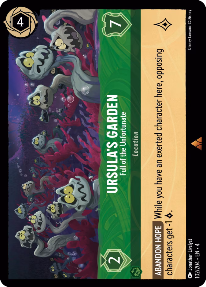 Ursula’s Garden - Full of the Unfortunate 4-102 Lorcana card