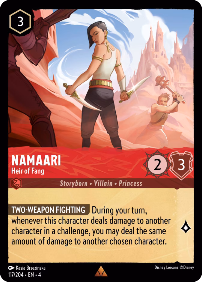 Namaari - Heir of Fang 4-117 Lorcana card