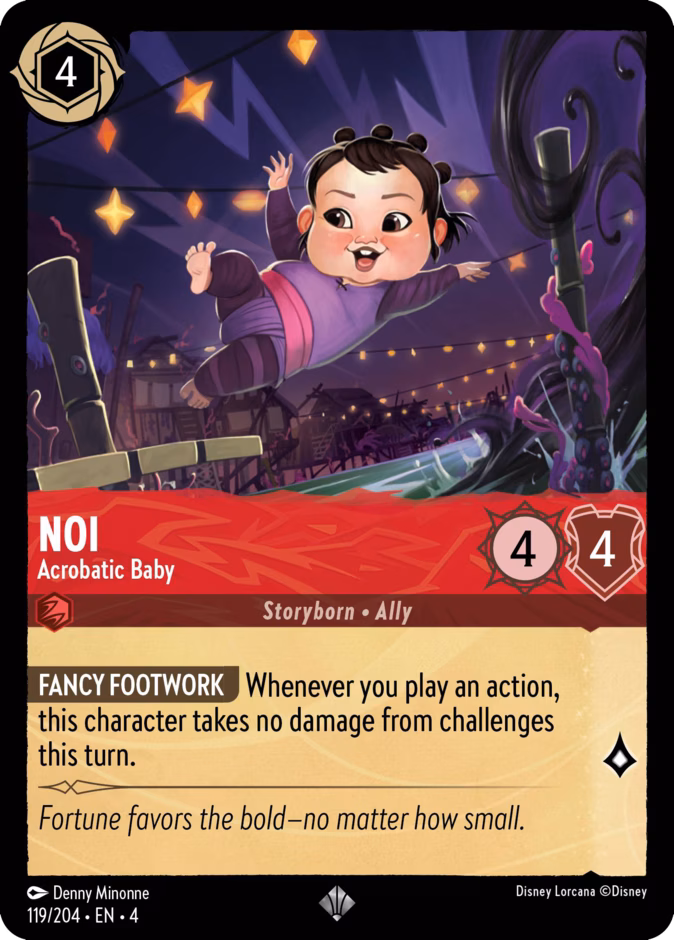 Noi - Acrobatic Baby 4-119 Lorcana card
