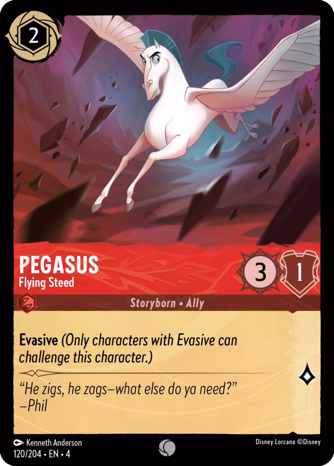 Pegasus - Flying Steed 4-120 Lorcana card