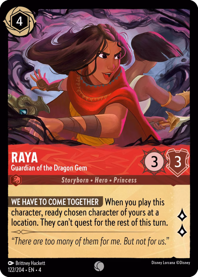 Raya - Guardian of the Dragon Gem 4-122 Lorcana card