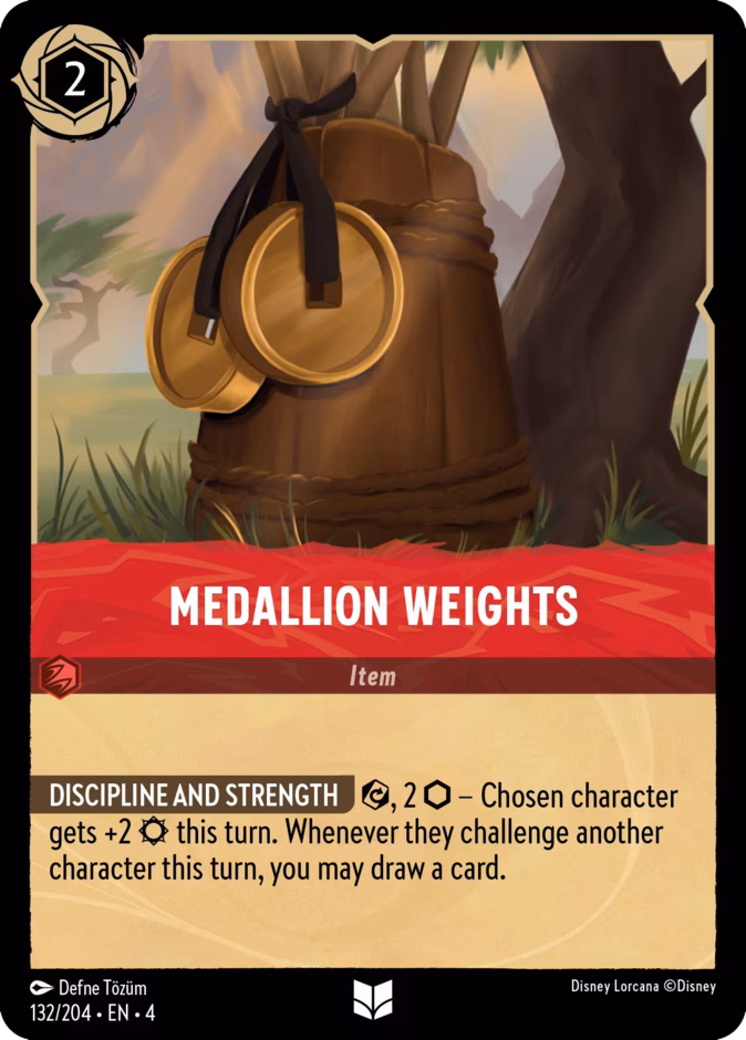 Medallion Weights 4-132 Lorcana card