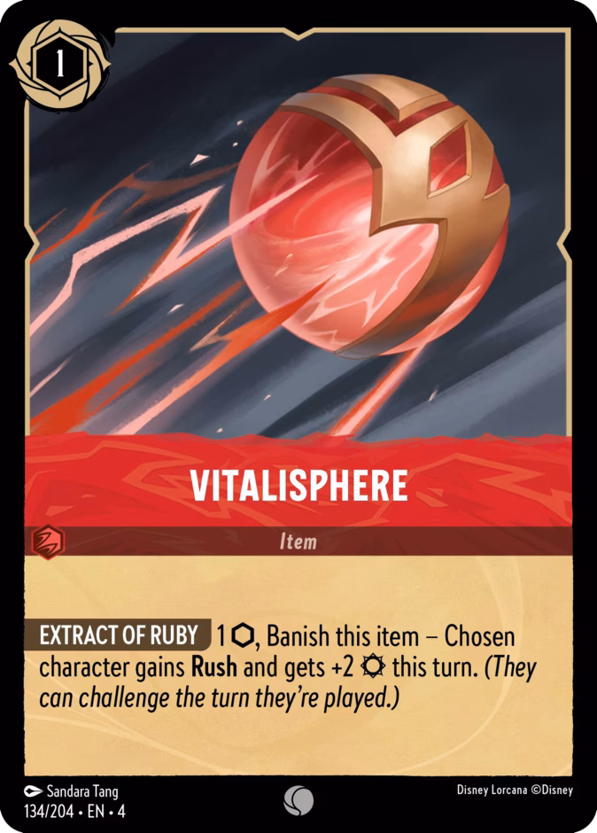 Vitalisphere 4-134 Lorcana card