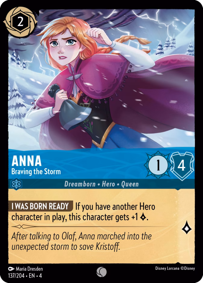 Anna - Braving the Storm 4-137 Lorcana card