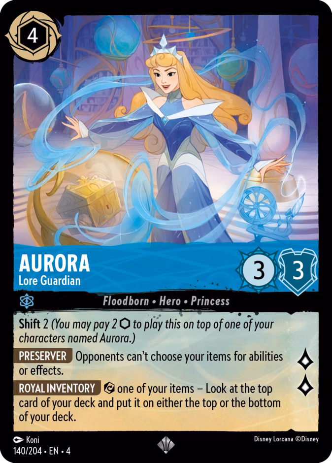 Aurora - Lore Guardian 4-140 Lorcana card