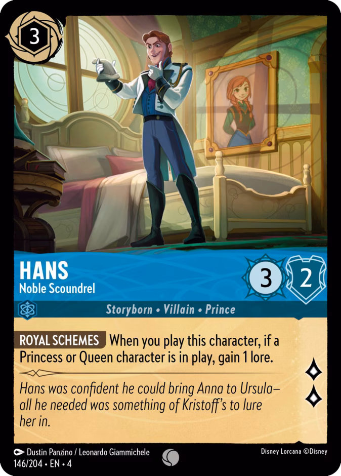Hans - Noble Scoundrel 4-146 Lorcana card