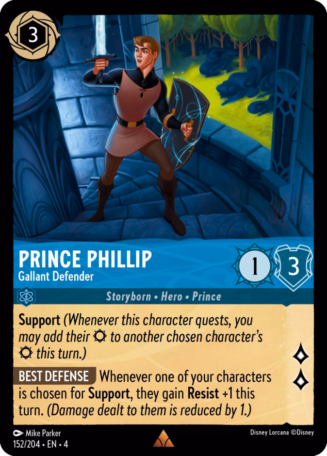Prince Phillip - Gallant Defender 4-152 Lorcana card