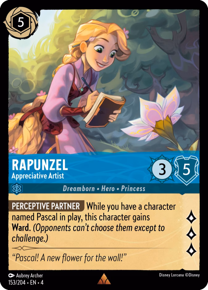 Rapunzel - Appreciative Artist 4-153 Lorcana card