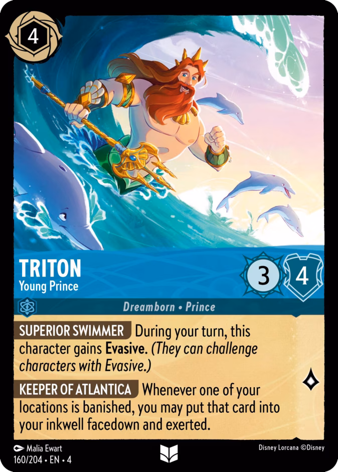 Triton - Young Prince 4-160 Lorcana card