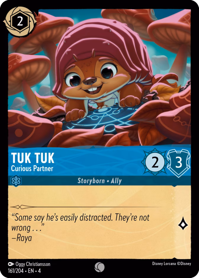 Tuk Tuk - Curious Partner 4-161 Lorcana card