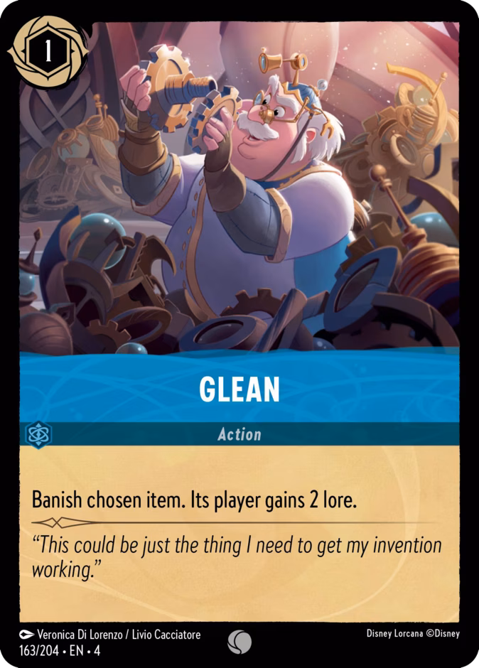 Glean 4-163 Lorcana card