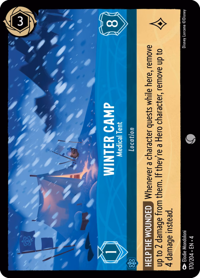 Winter Camp - Medical Tent 4-170 Lorcana card