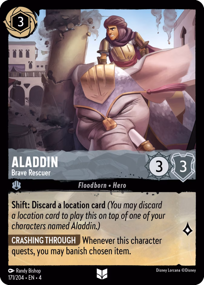 Aladdin - Brave Rescuer 4-171 Lorcana card
