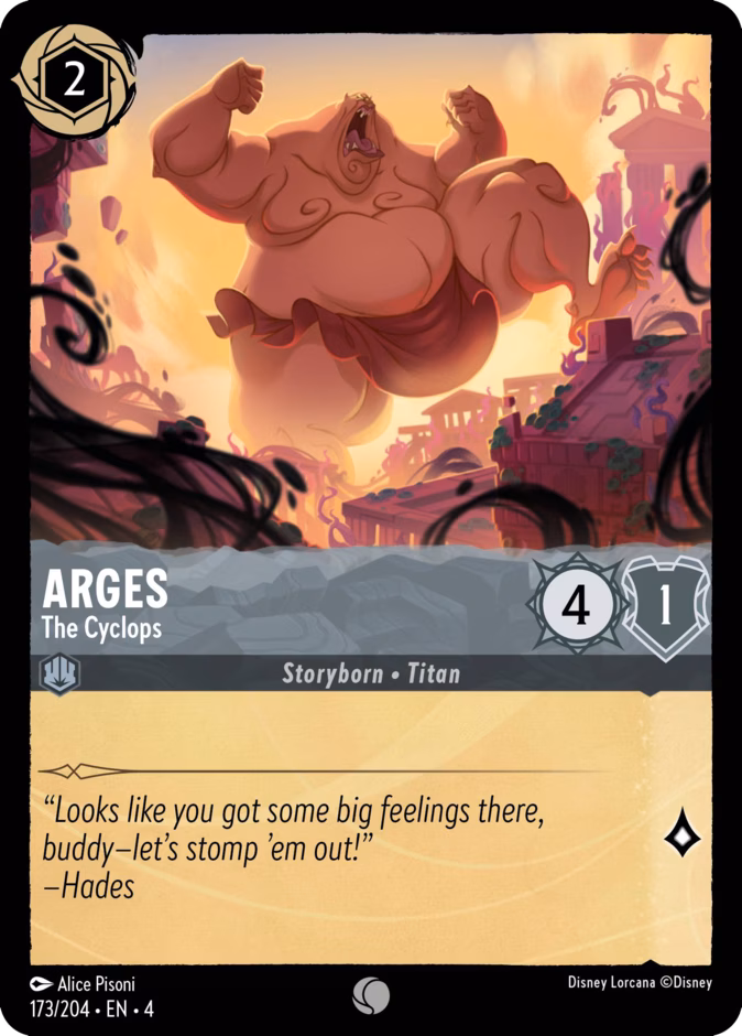 Arges - The Cyclops 4-173 Lorcana card