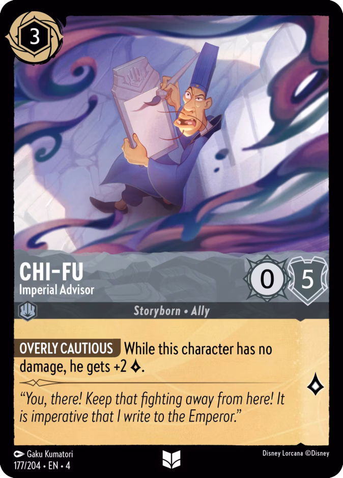 Chi-Fu - Imperial Advisor 4-177 Lorcana card