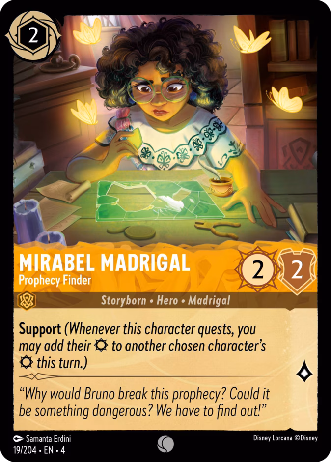 Mirabel Madrigal - Prophecy Finder 4-19 Lorcana card
