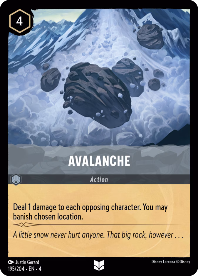 Avalanche 4-195 Lorcana card